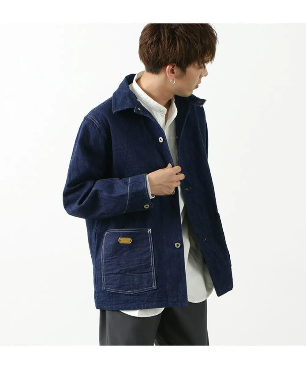 FOB FACTORY Jackets^/ F2417WW2 denim coveralls one-wash