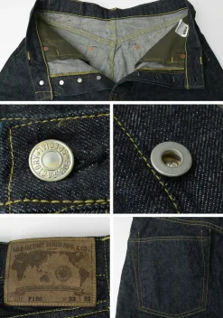 FOB FACTORY Jeans^/ F150WW2 selvedge denim 5p one-wash