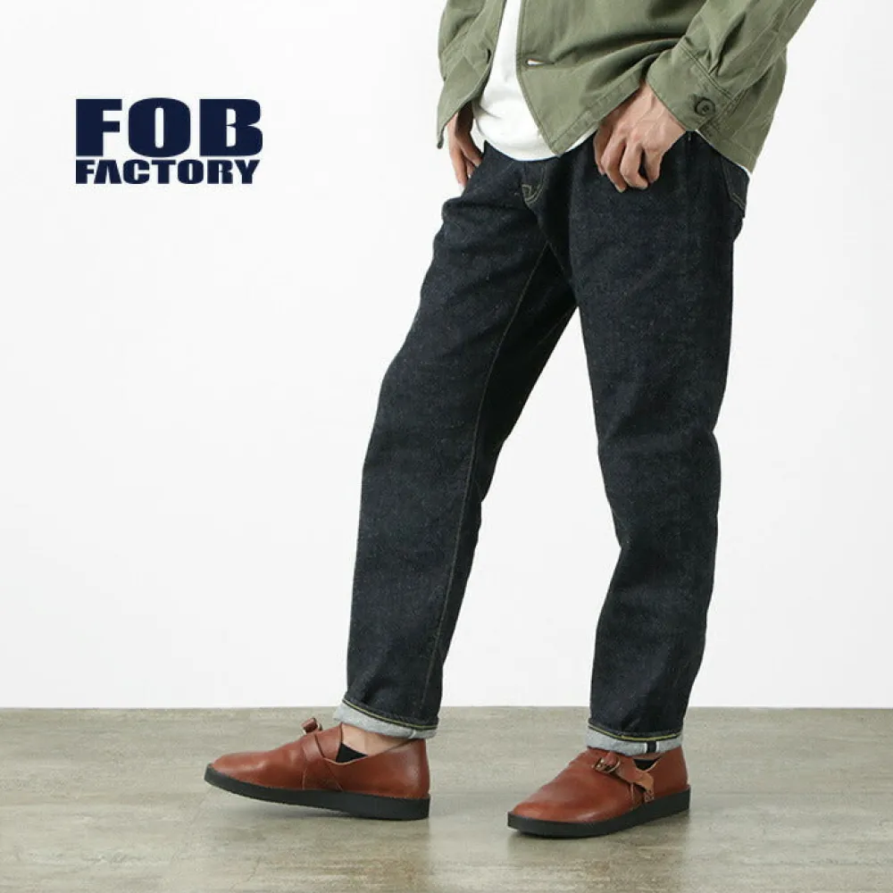 FOB FACTORY Jeans^/ F150WW2 selvedge denim 5p one-wash