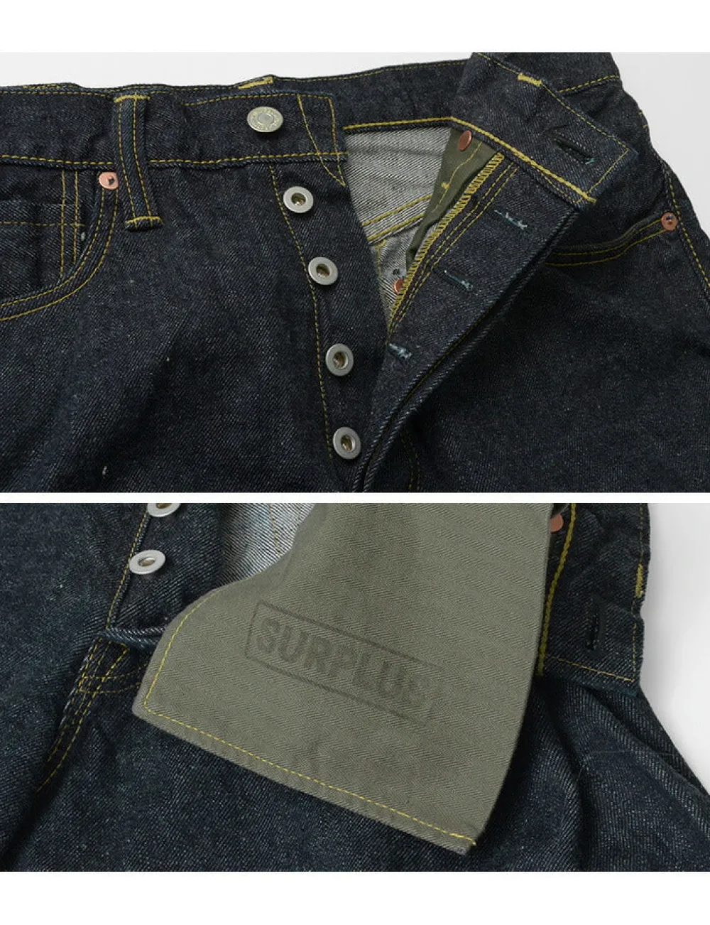 FOB FACTORY Jeans^/ F150WW2 selvedge denim 5p one-wash