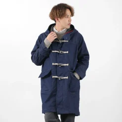 FOB FACTORY Coats^/ Indigo Duffle Coat one-wash
