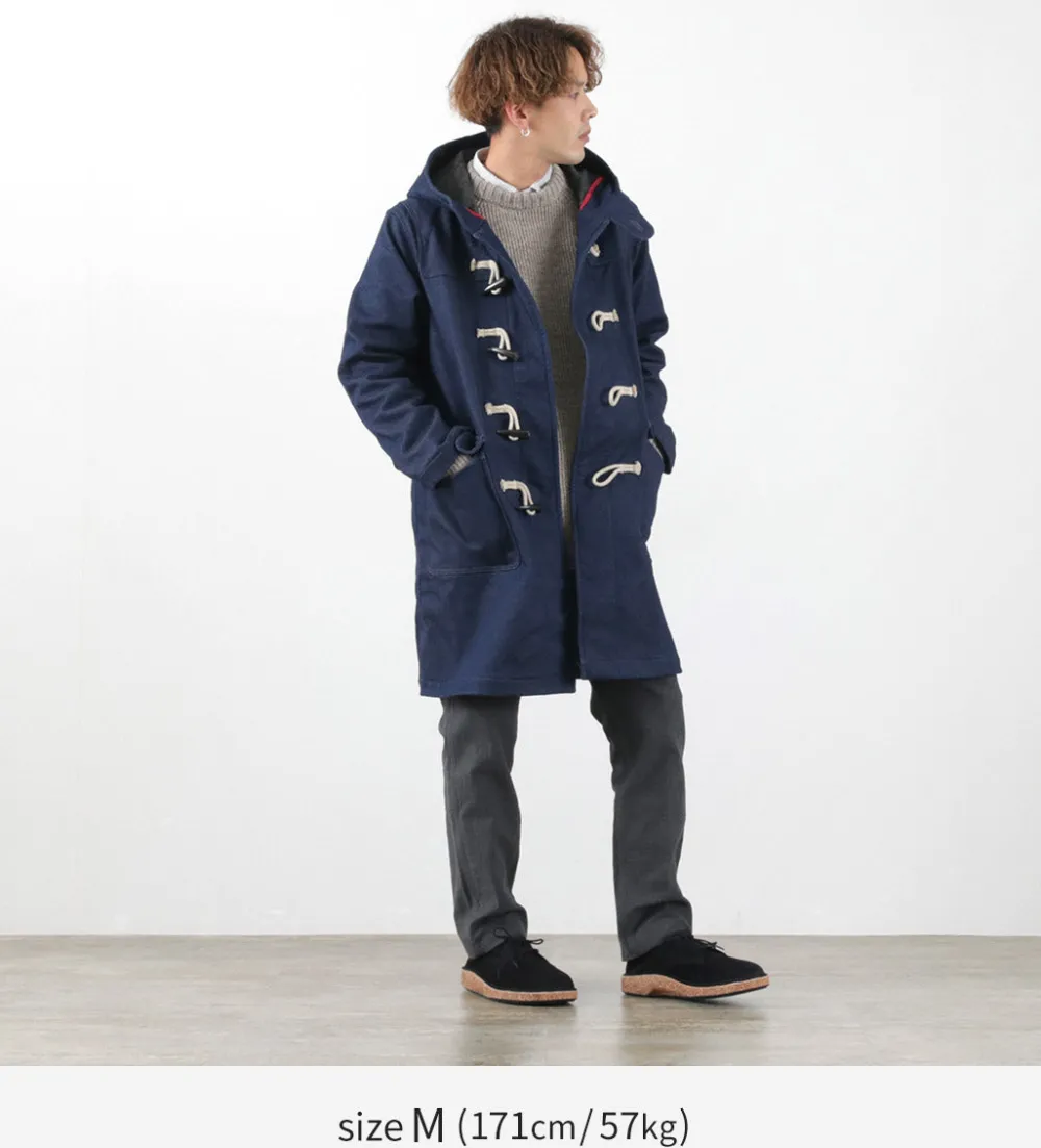 FOB FACTORY Coats^/ Indigo Duffle Coat one-wash