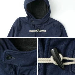 FOB FACTORY Coats^/ Indigo Duffle Coat one-wash