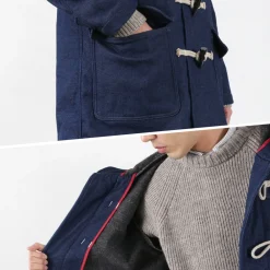 FOB FACTORY Coats^/ Indigo Duffle Coat one-wash