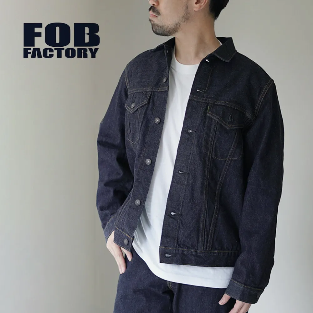 FOB FACTORY Jackets^/ Selvage Denim 3rd Jacket indigo