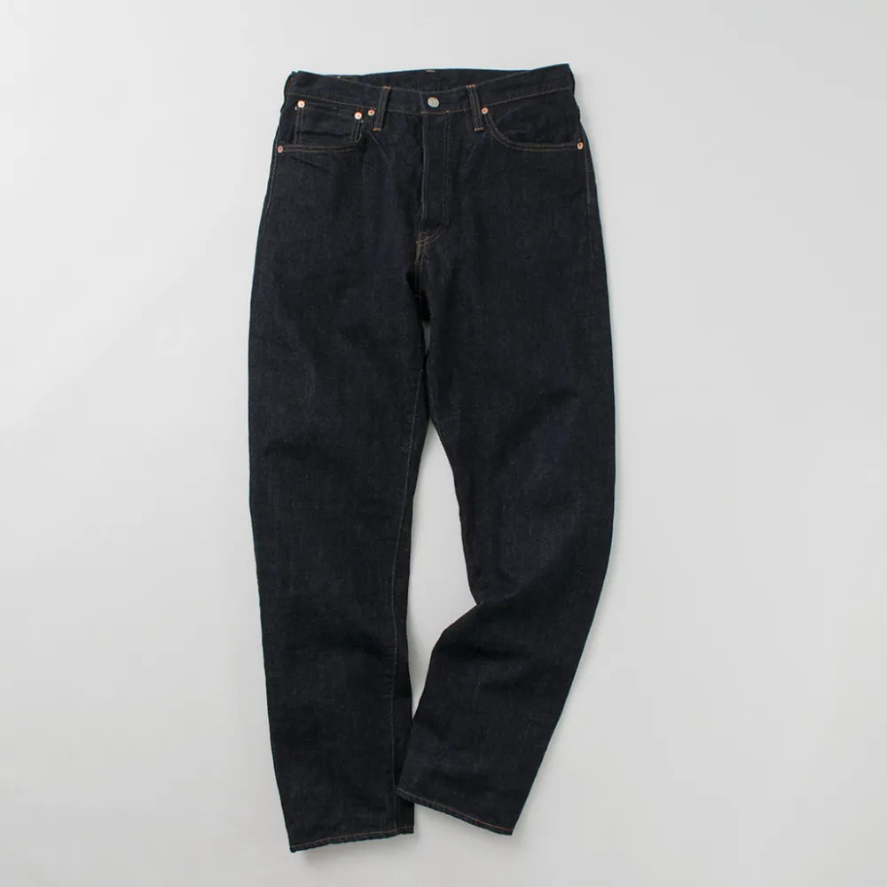 FOB FACTORY Jeans^/ Selvage Denim Tapered 5P Pants indigo