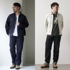 FOB FACTORY Jeans^/ Selvage Denim Tapered 5P Pants indigo