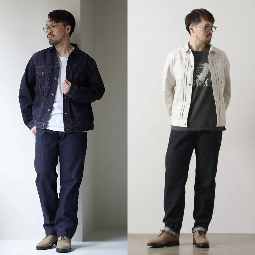 FOB FACTORY Jeans^/ Selvage Denim Tapered 5P Pants indigo