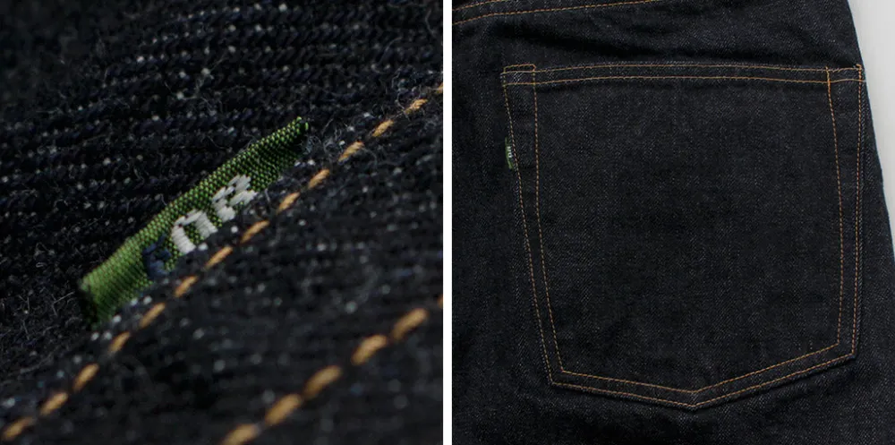 FOB FACTORY Jeans^/ Selvage Denim Tapered 5P Pants indigo