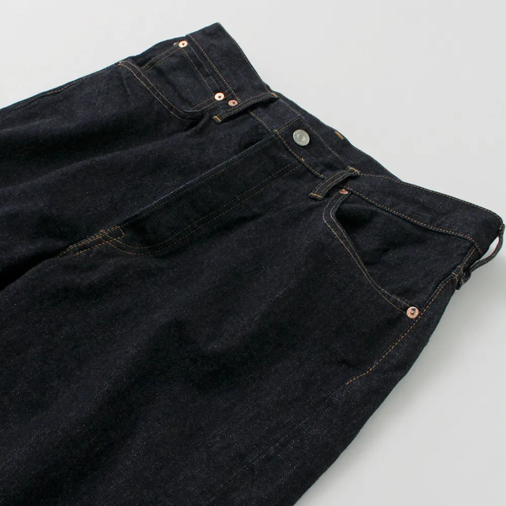 FOB FACTORY Jeans^/ Selvage Denim Tapered 5P Pants indigo