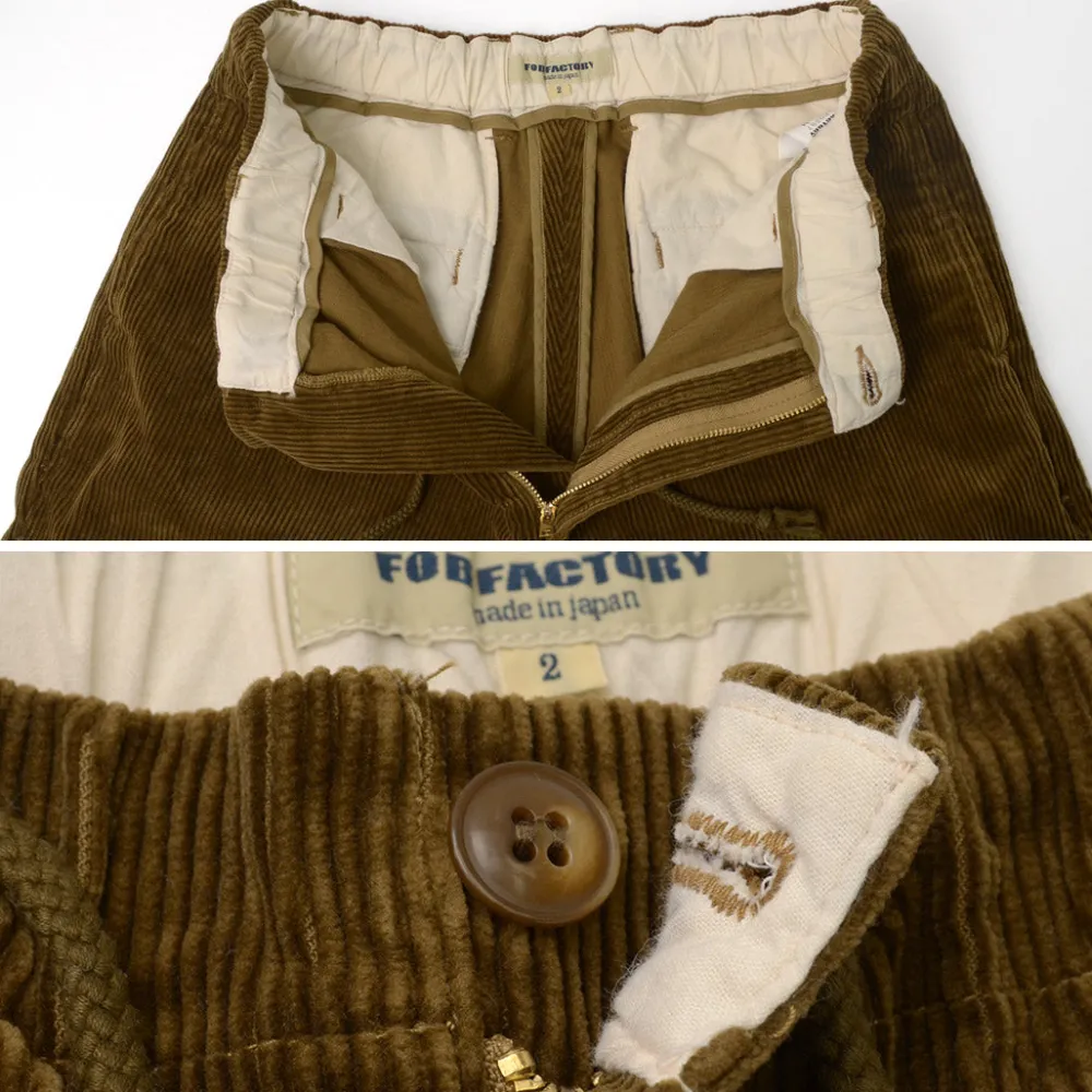 FOB FACTORY Trousers^/ Wide Well Corduroy Pants