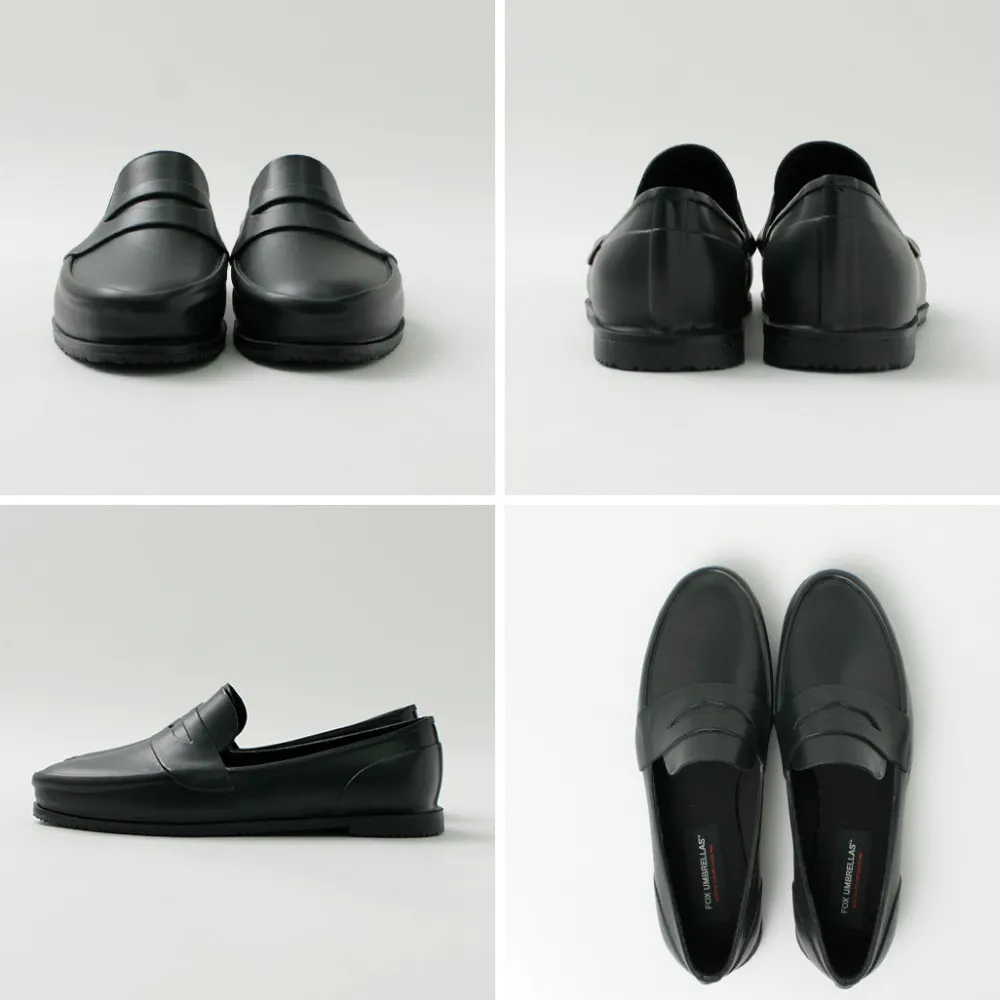 FOX UMBRELLAS Leather Shoes & Boots^/ Loafer Rain shoes black
