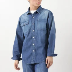 FREEMANS SPORTING CLUB Shirts^/ Great Jones Denim Shirt blue