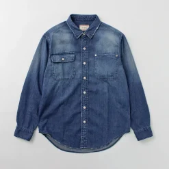 FREEMANS SPORTING CLUB Shirts^/ Great Jones Denim Shirt blue