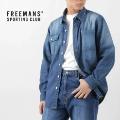 FREEMANS SPORTING CLUB Shirts^/ Great Jones Denim Shirt blue