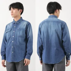 FREEMANS SPORTING CLUB Shirts^/ Great Jones Denim Shirt blue