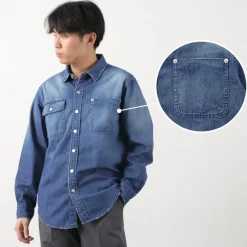 FREEMANS SPORTING CLUB Shirts^/ Great Jones Denim Shirt blue