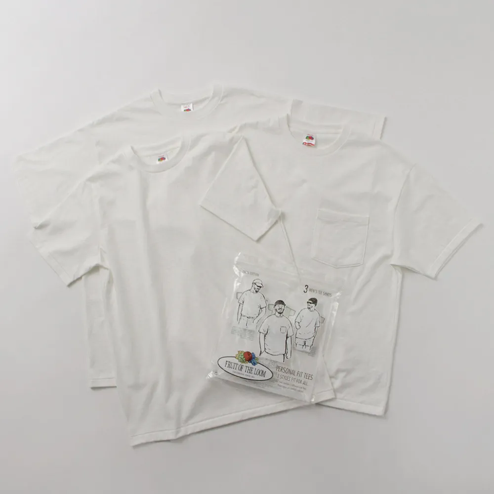 FRUIT OF THE LOOM T-Shirts^/ Personal Fit 3 Pack T-Shirts