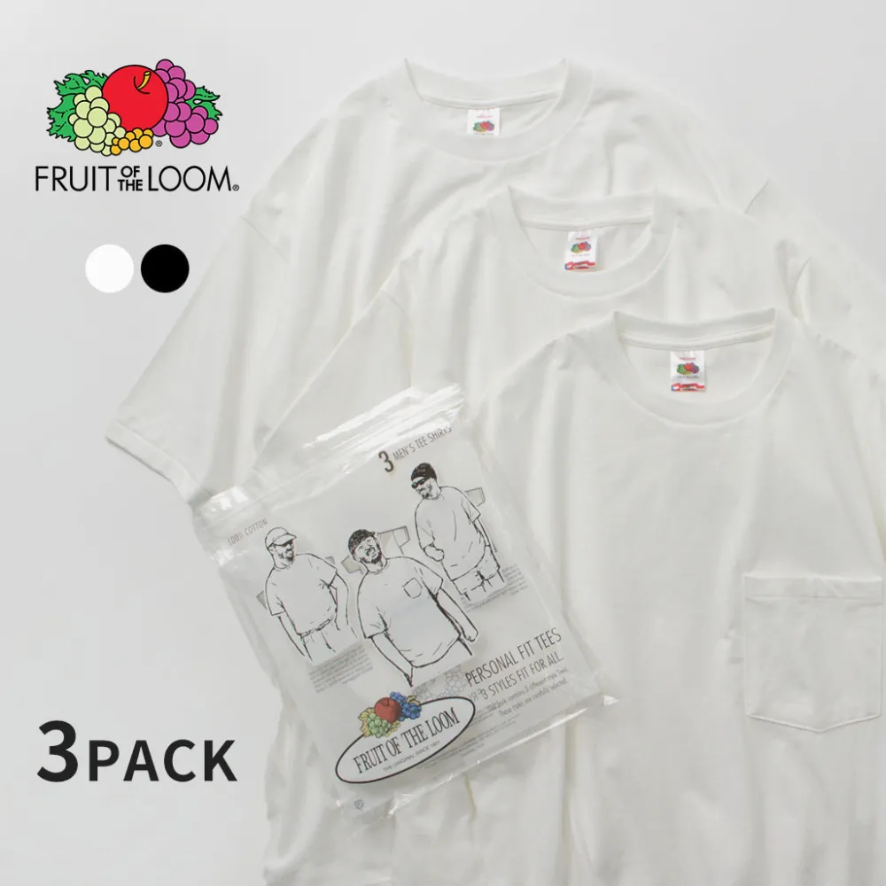 FRUIT OF THE LOOM T-Shirts^/ Personal Fit 3 Pack T-Shirts
