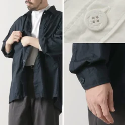 FUJITO Shirts^/ Army Shirt Cotton Broad