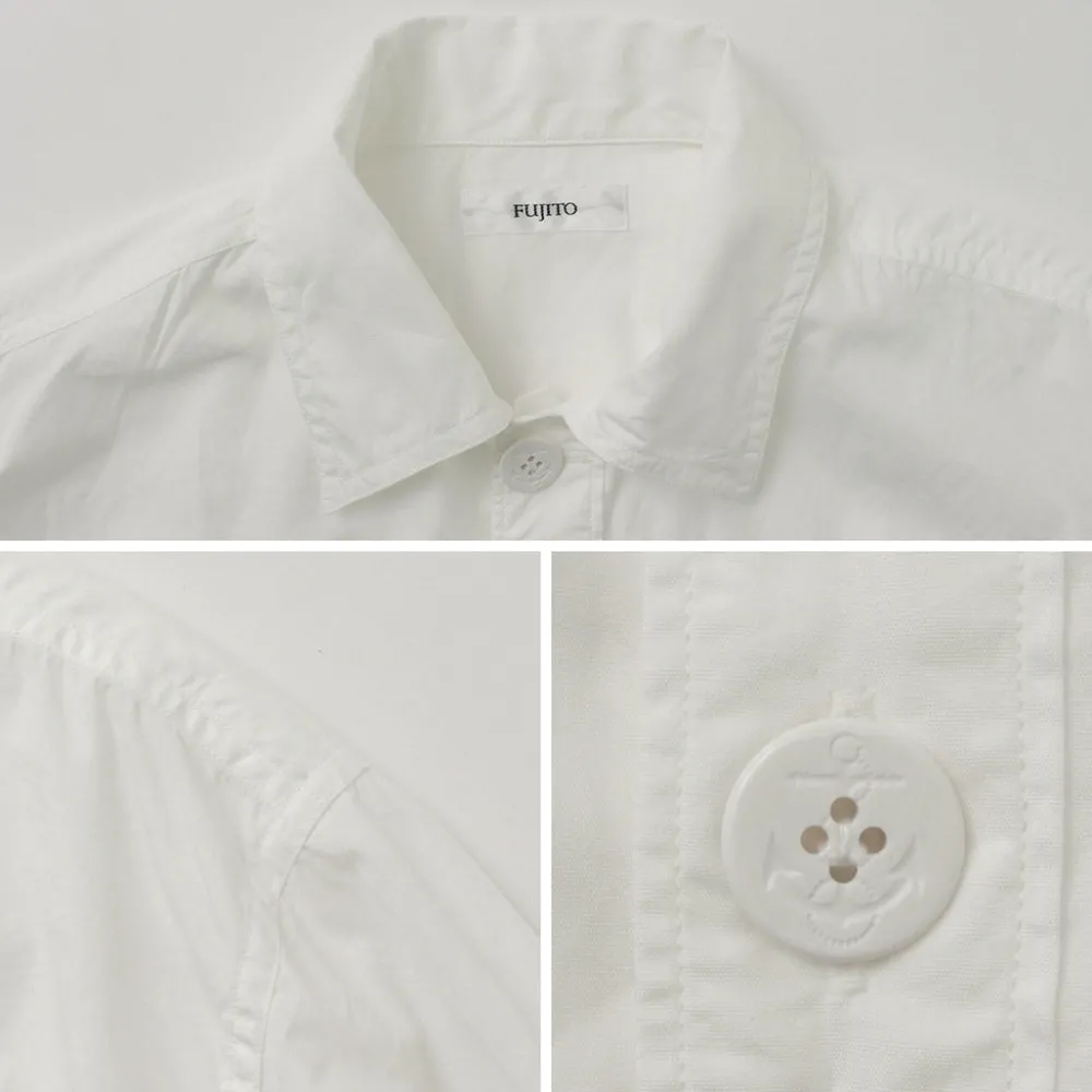 FUJITO Shirts^/ Army Shirt Cotton Broad