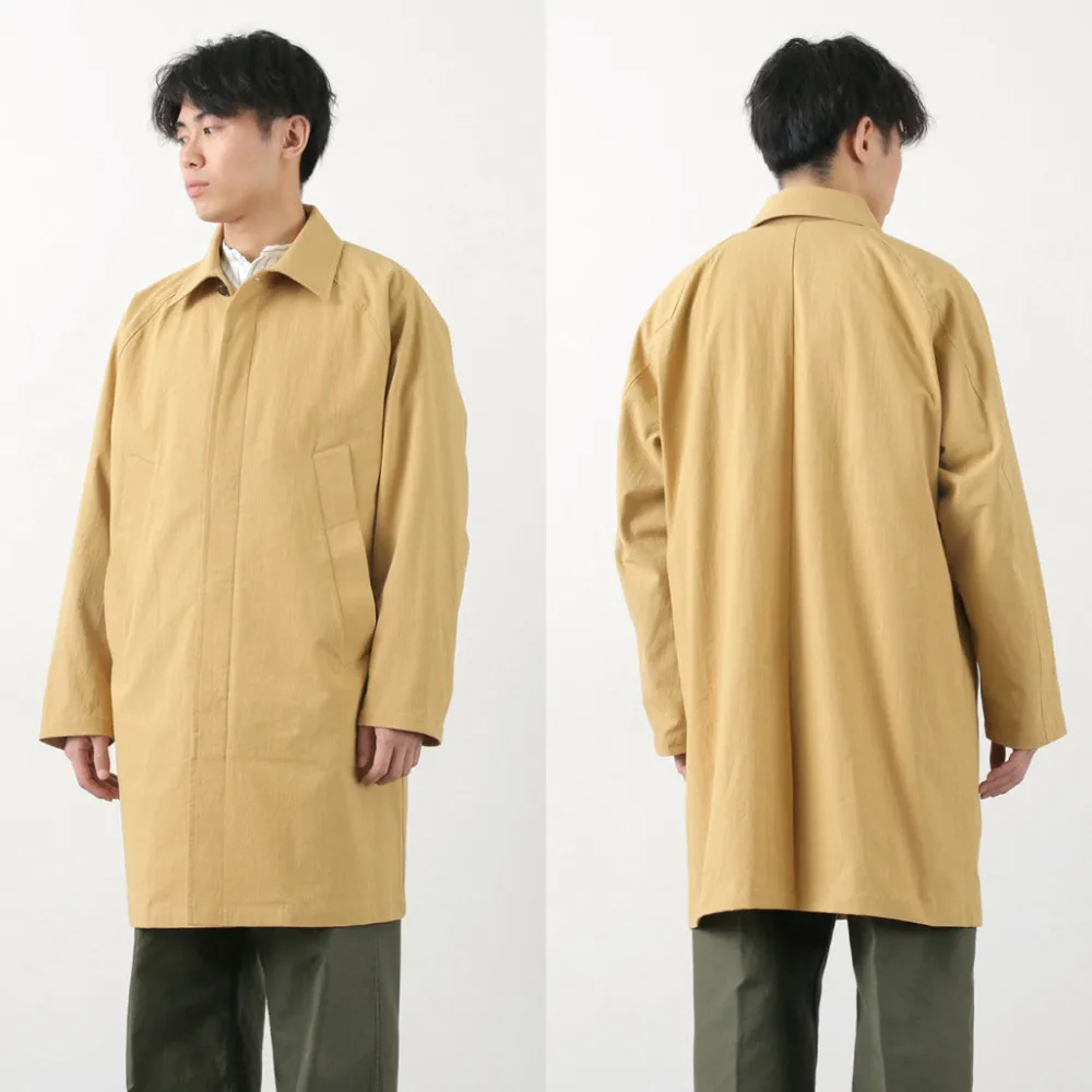FUJITO Coats^/ Balmacaan Coat Wall Twisted Ox