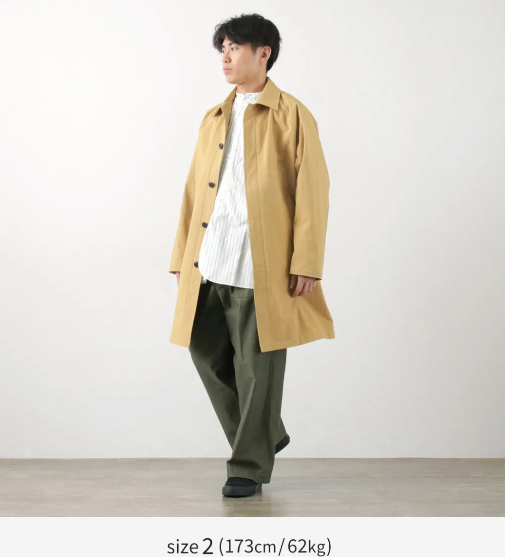 FUJITO Coats^/ Balmacaan Coat Wall Twisted Ox