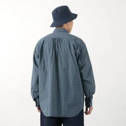 FUJITO Shirts^/ Big Size Shirt Small Check blue