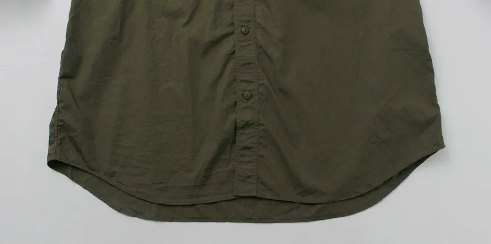 FUJITO Shirts^/ Big Size Work Shirt Broad olive