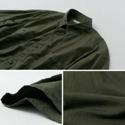 FUJITO Shirts^/ Big Size Work Shirt Broad olive