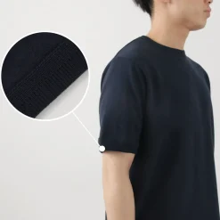 FUJITO Knits^/ Crew Neck Knit T-Shirt