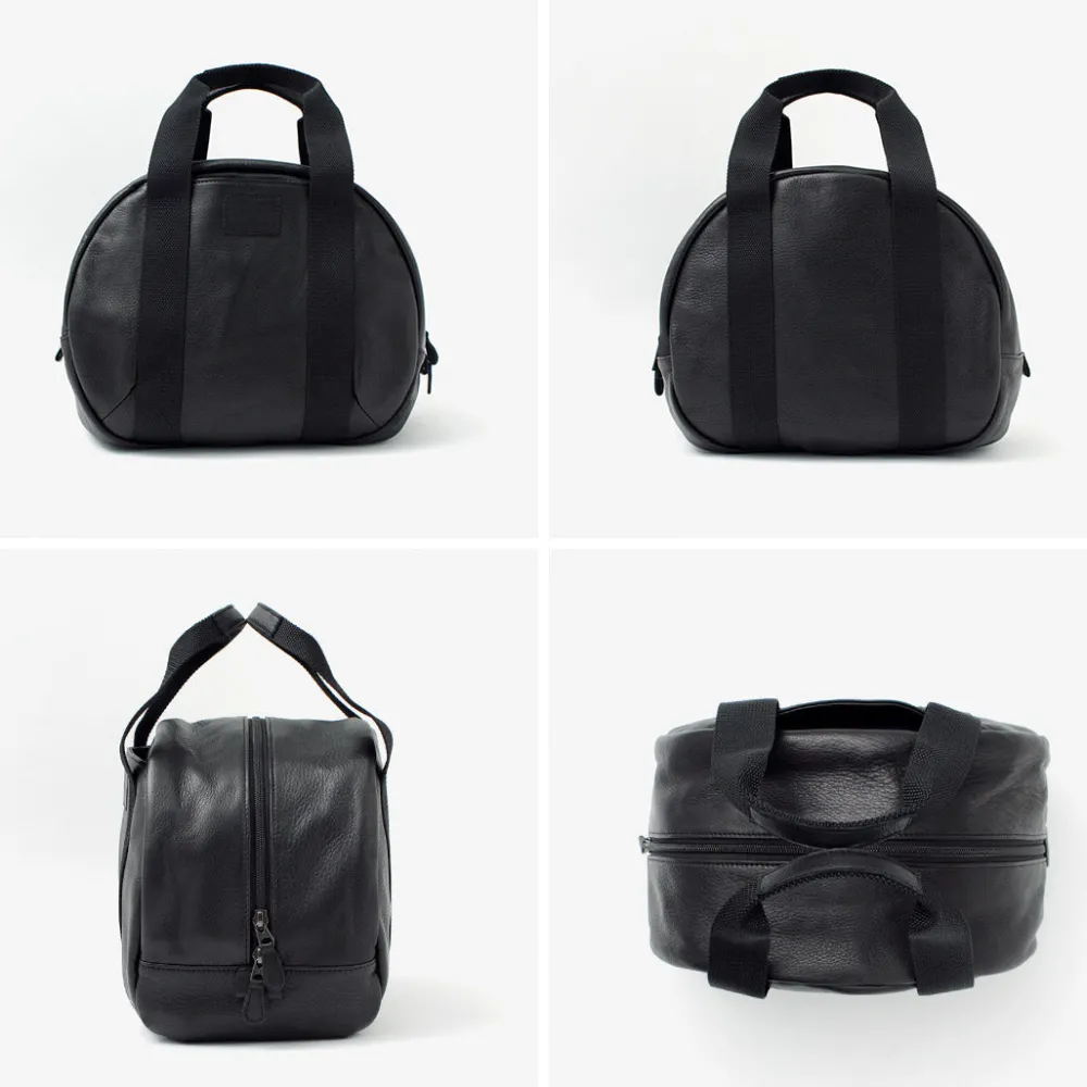 FUJITO Tote Bags^/ Leather Helmet Bag black