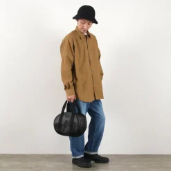 FUJITO Tote Bags^/ Leather Helmet Bag black