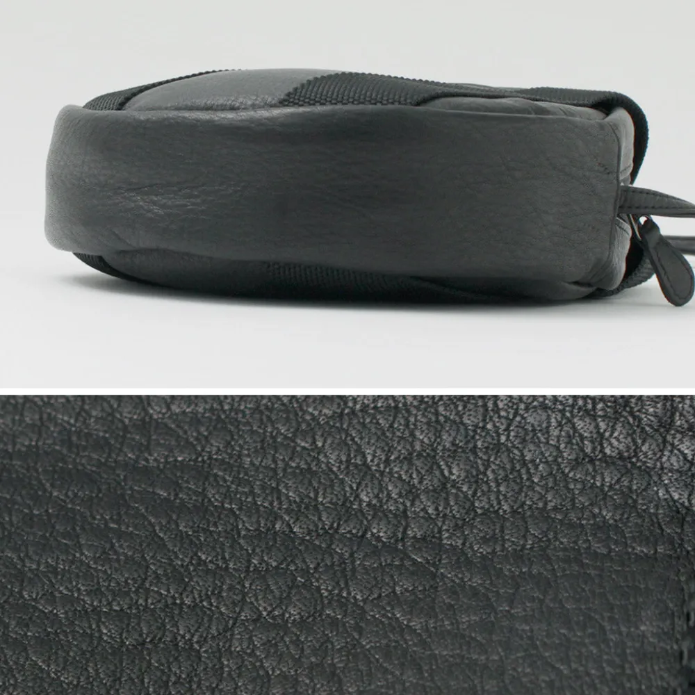 FUJITO Tote Bags|Shoulder Bags^/ Leather Helmet Pouch black
