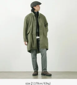 FUJITO Coats^/ Mods Coat olive