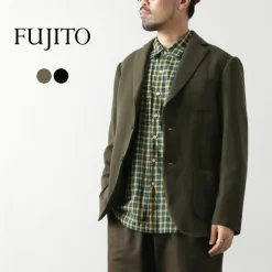 FUJITO Jackets^/ Naun 2B jacket Wool serge