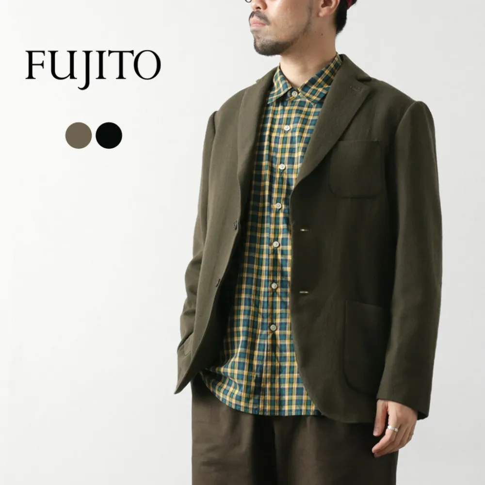 FUJITO Jackets^/ Naun 2B jacket Wool serge