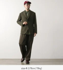 FUJITO Jackets^/ Naun 2B jacket Wool serge