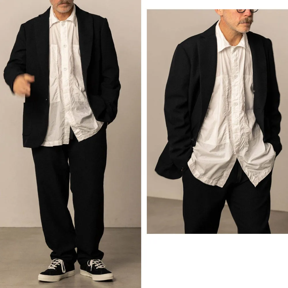 FUJITO Jackets^/ Naun 2B jacket Wool serge