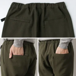 FUJITO Trousers^/ N.O.UN Beltless Pants Wool Serge
