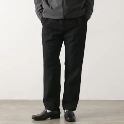 FUJITO Trousers^/ N.O.UN Beltless Pants Wool Serge