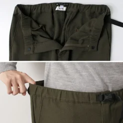 FUJITO Trousers^/ N.O.UN Beltless Pants Wool Serge