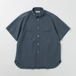 FUJITO Shirts^/ Short Sleeve Fatigue Shirt navy