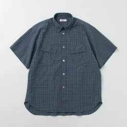 FUJITO Shirts^/ Short Sleeve Fatigue Shirt navy