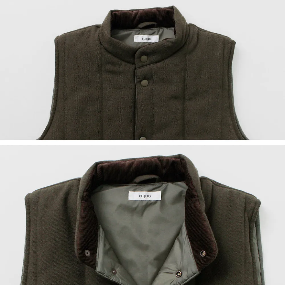FUJITO Vests^/ Ski vest Wool serge