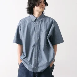 GARAGE GREEN WORKS Shirts^/ Half Sleeve Dungaree Shirt