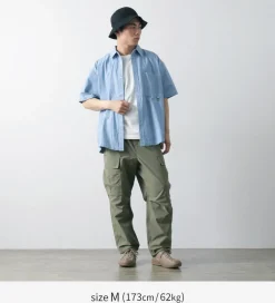 GARAGE GREEN WORKS Shirts^/ Half Sleeve Dungaree Shirt
