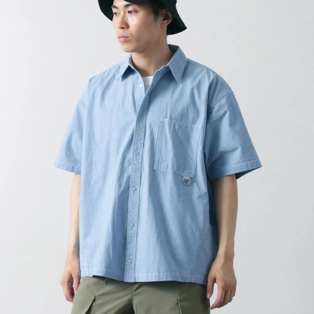 GARAGE GREEN WORKS Shirts^/ Half Sleeve Dungaree Shirt