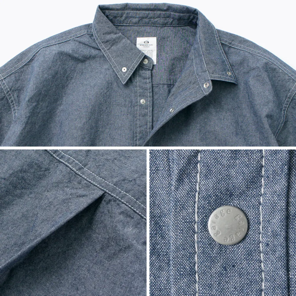 GARAGE GREEN WORKS Shirts^/ Half Sleeve Dungaree Shirt