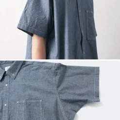 GARAGE GREEN WORKS Shirts^/ Half Sleeve Dungaree Shirt